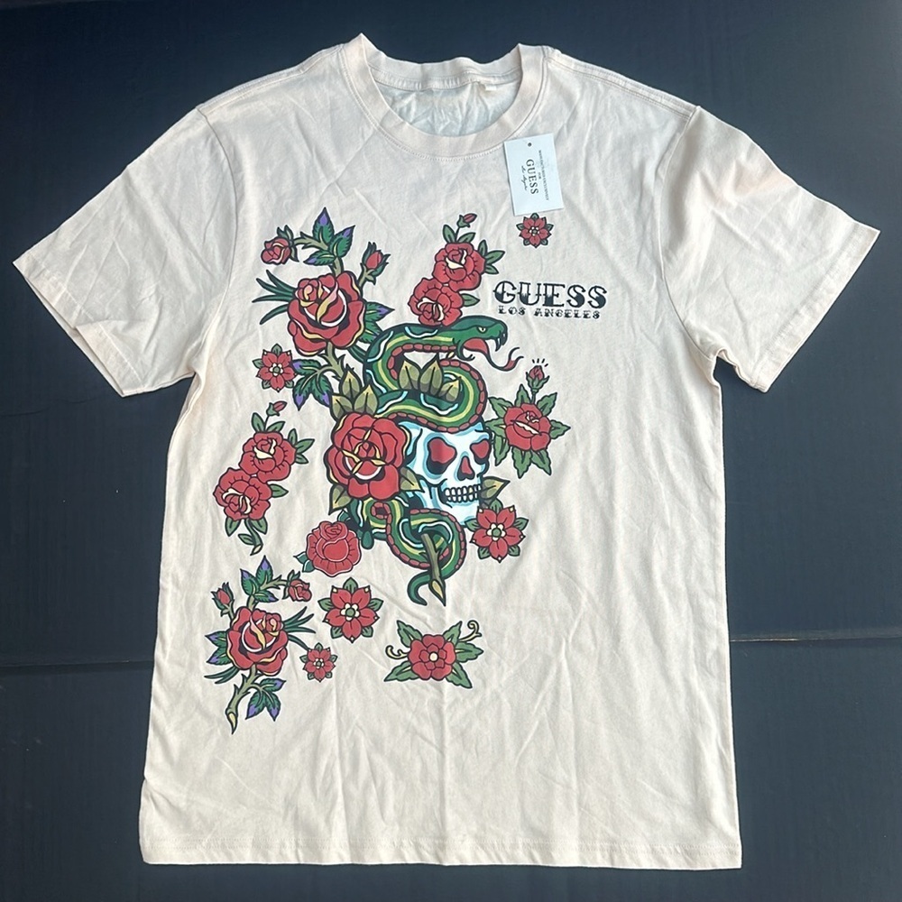 New GUESS Envoy Skull & Snake T- Shirt SZ M - Picture 3 of 5